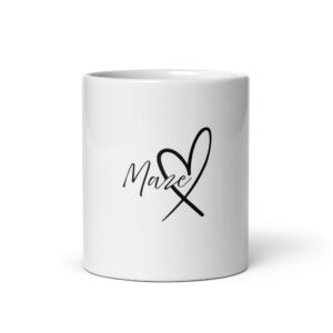 White glossy mug